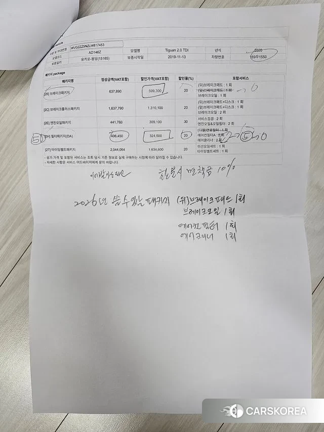 Volkswagen Tiguan second Generation 2019 Серебряный из Кореи, фото 6