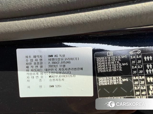 BMW 5 Series (G60) 2024 Черный из Кореи, фото 6