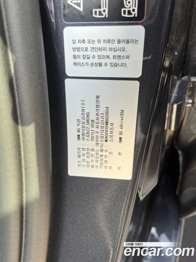 BMW X6 (G06) 2021 Черный из Кореи, фото 6