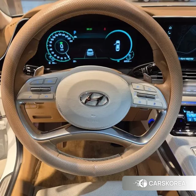 Hyundai The New Grandeur IG Hybrid 2021 Белый из Кореи, фото 6