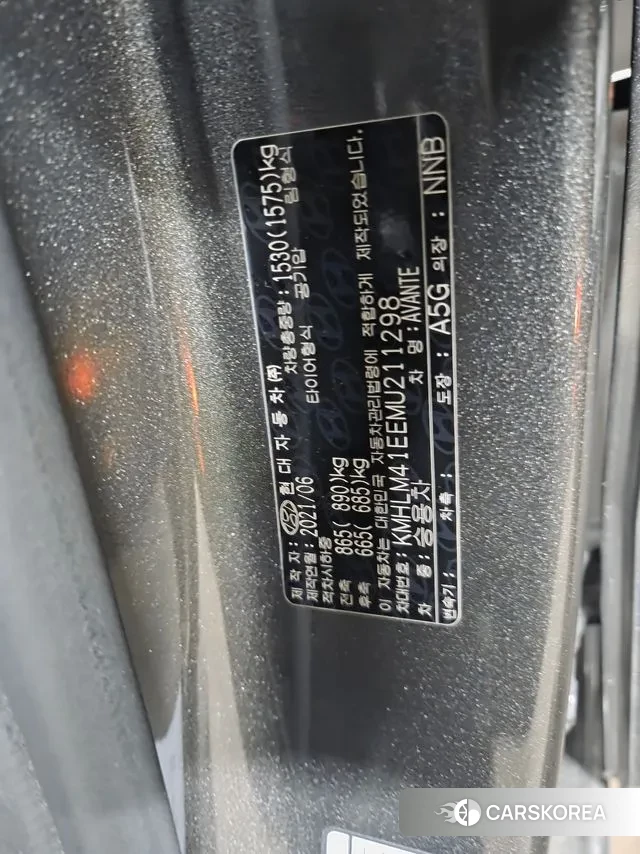 Hyundai Avante (CN7) id 3343609 из Кореи 17