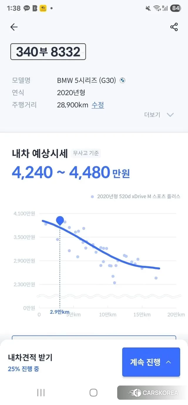 BMW 5 Series (G30) id 2981016 из Кореи 10