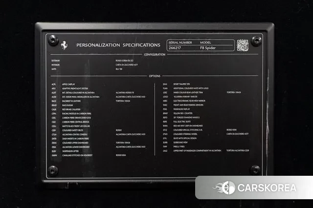 Ferrari F8 Spider id 3498565 из Кореи 10