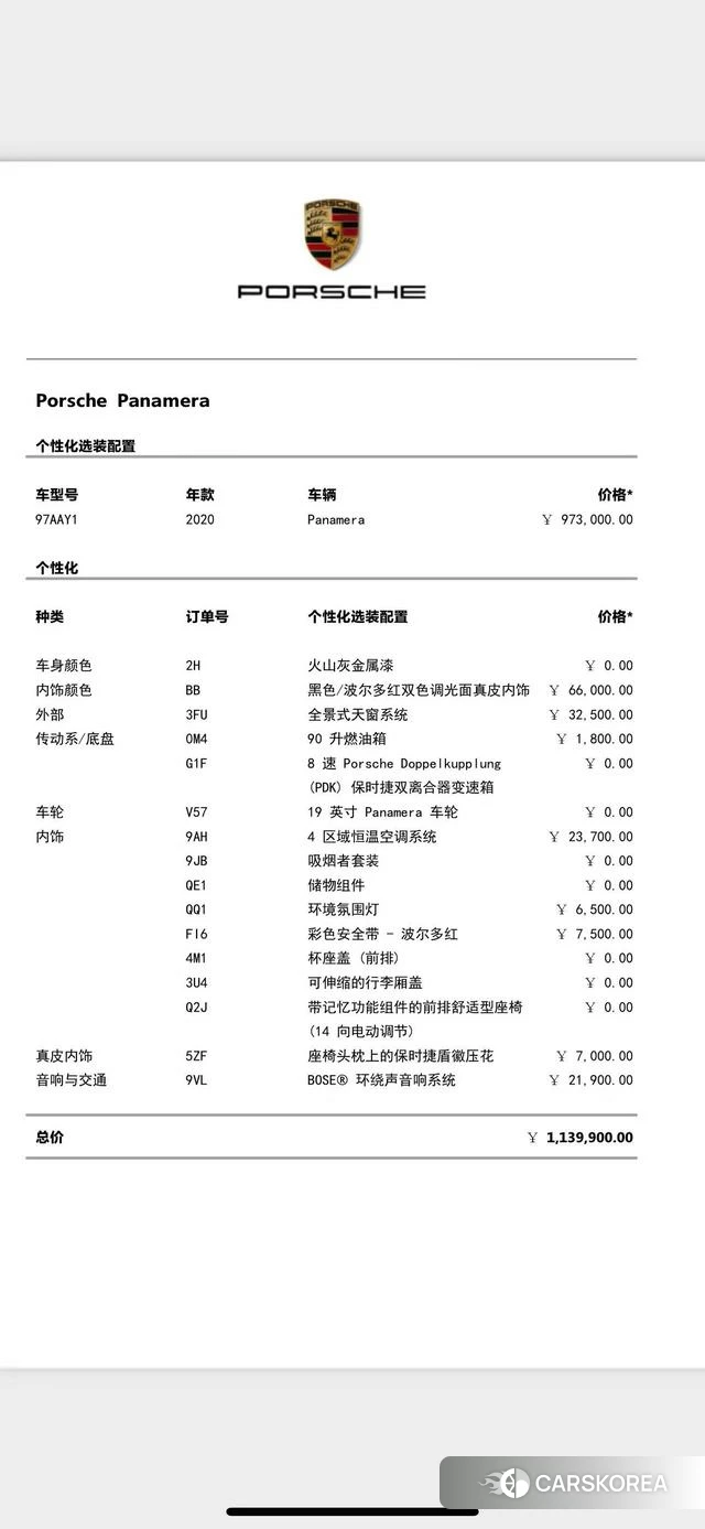 Porsche Panamera id 3913796 из Китая 12