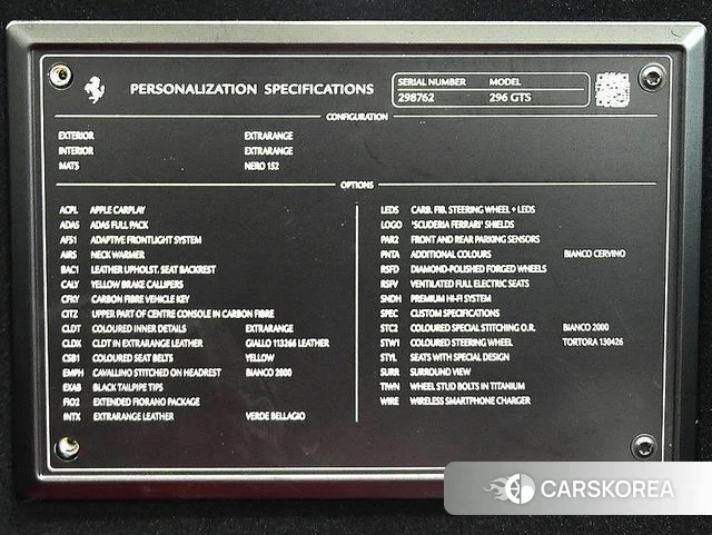 Ferrari 296 GTS id 4675252 из Кореи 20